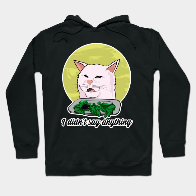 Meme cat white 2019 Hoodie by PaperHead